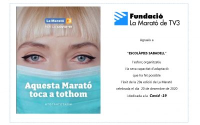 La Marato de TV3 i les Escolàpies Sabadell