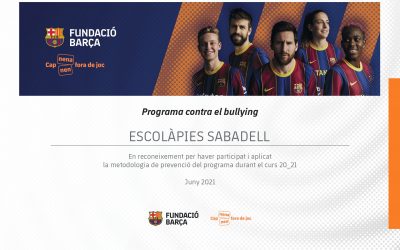 Programa Contra el Bullying amb Fundació Barça