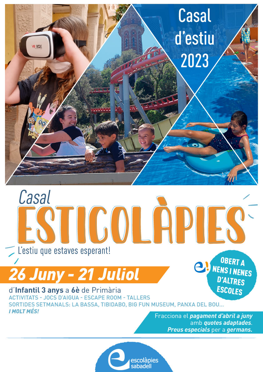 Escolàpies Sabadell - Casal d'estiu '22 - web_cartell A3