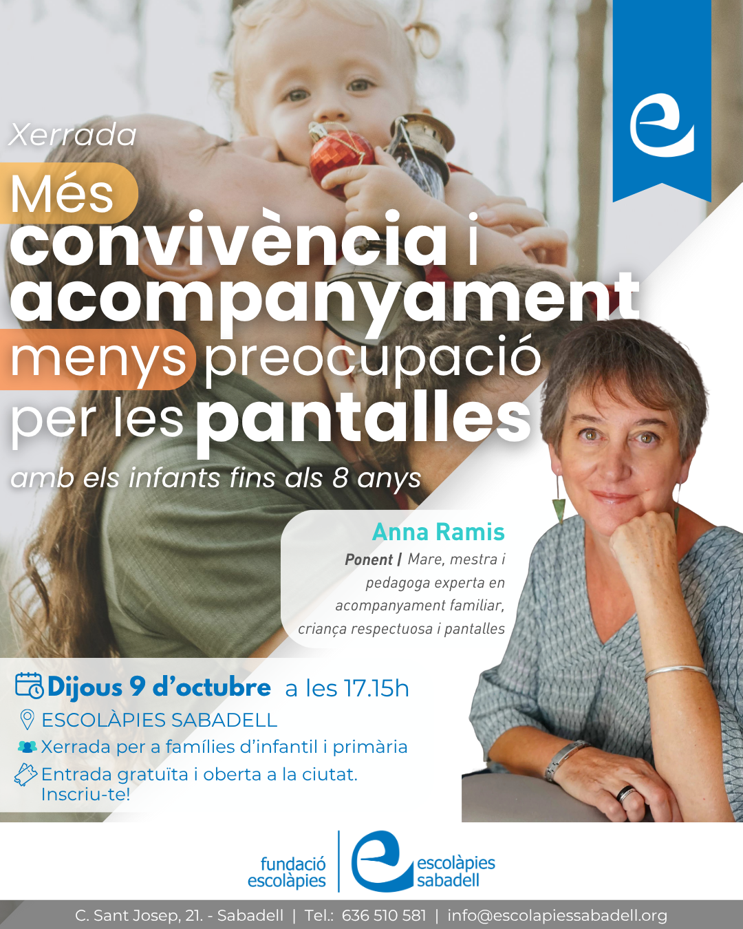 Xerrada | Gestió de pantalles amb infants fins a 8 anys